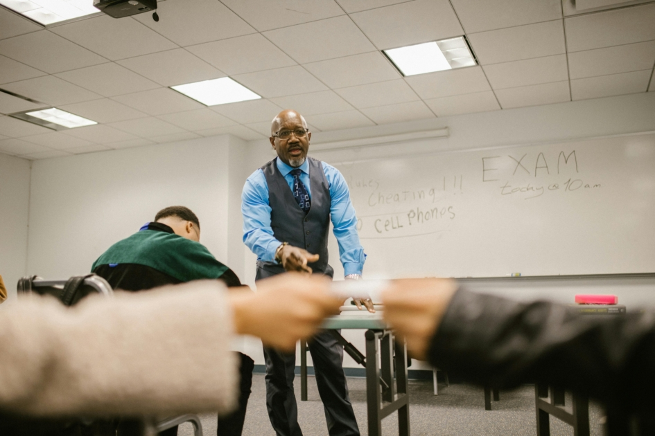 Testing Proctor overseeing standardized exam at a CUNY testing center