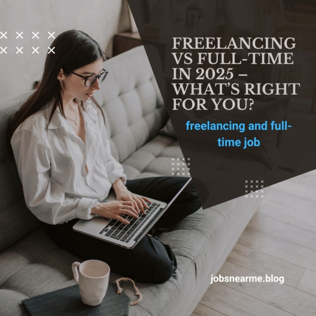 Comparison of freelancing and full-time job work environments in 2025