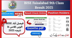 BISE Faisalabad 9th Class Result 2025