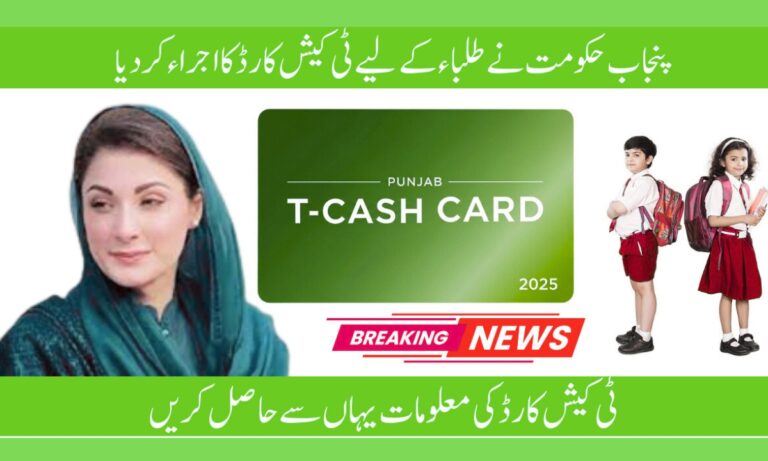 CM Punjab Launches T-Cash Card 2025