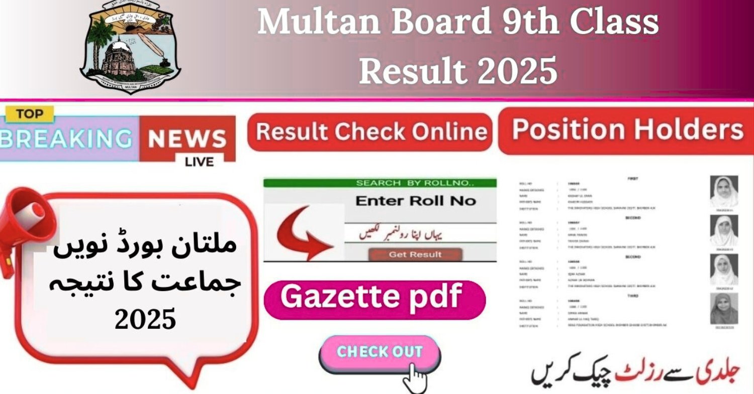 Multan Board 9th Class Result 2025