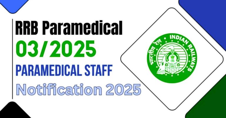Railway RRB Paramedical Staff Recruitment 2025