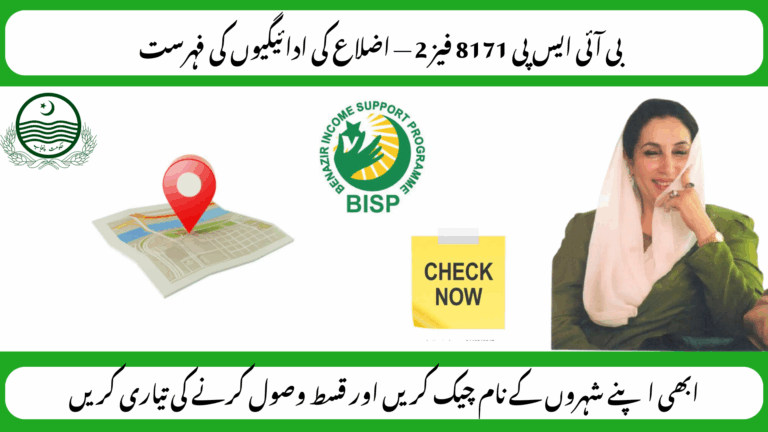 BISP 8171 Phase 2 District Payment List – September 2025 Update